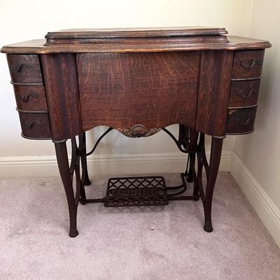 Vintage The FREE Sewing Cabinet & Sewing Machine~Read Details