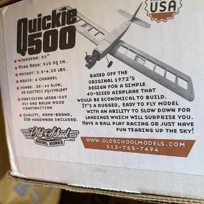 QUICKIE 500 4 CHANNEL, RUGGED, EASY TO FLY, MODEL PLANE