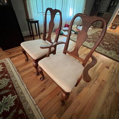 Expandable Dining Table With Eight Matching Chairs (DR-RG)