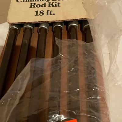CHIMNEY BRUSH W/SECTIONED ROD CLEANING SET
