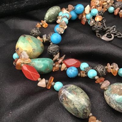 Vintage Semi Precious Stone Necklace