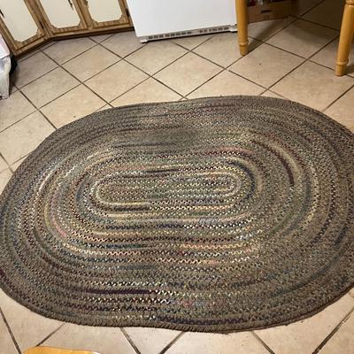 Two Oval Braided Rag Rugs (LR-MK)