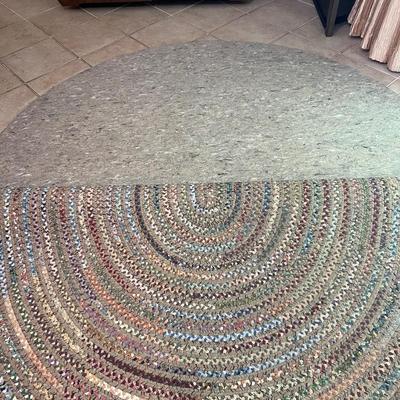 Two Oval Braided Rag Rugs (LR-MK)