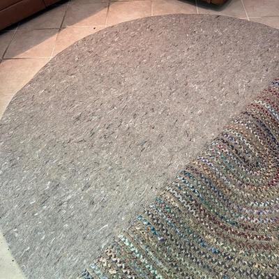 Two Oval Braided Rag Rugs (LR-MK)