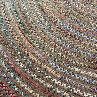 Two Oval Braided Rag Rugs (LR-MK)