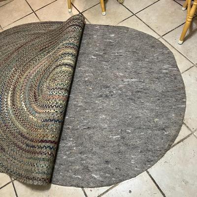 Two Oval Braided Rag Rugs (LR-MK)