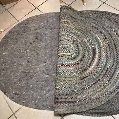 Two Oval Braided Rag Rugs (LR-MK)