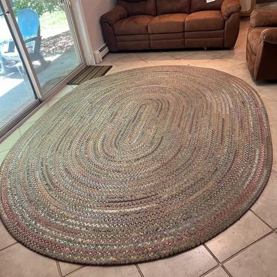 Two Oval Braided Rag Rugs (LR-MK)