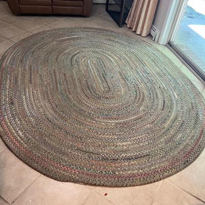 Two Oval Braided Rag Rugs (LR-MK)