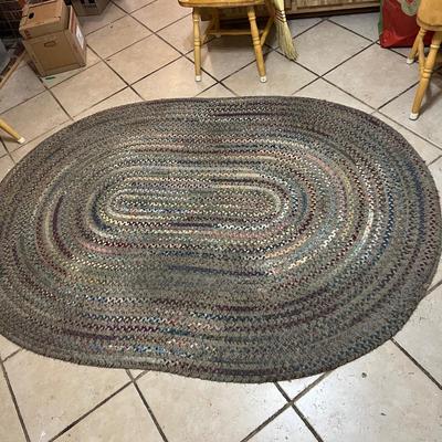 Two Oval Braided Rag Rugs (LR-MK)