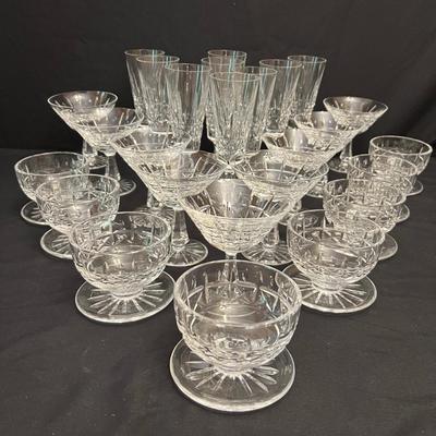 Kylemore Waterford Crystal Champagne Flutes, Dessert Bowls & More (DR-RG)