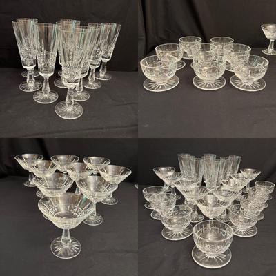 Kylemore Waterford Crystal Champagne Flutes, Dessert Bowls & More (DR-RG)