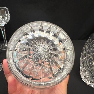 Waterford Crystal Decanters, Wine Glasses and Coaster (DR - RG)