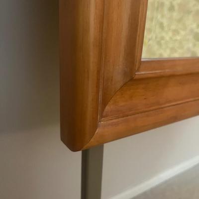 Wooden Framed Beveled Mirror (B2-MG)