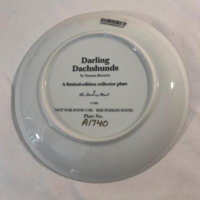 Danbury Mint Daschund Plate Collection (B1-DZ)