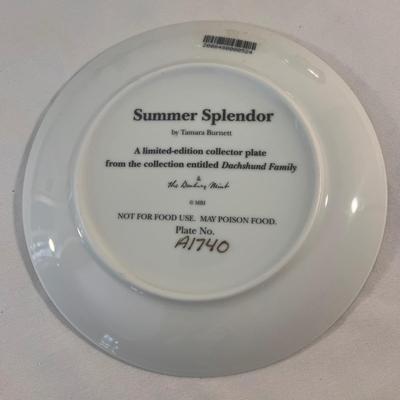 Danbury Mint Daschund Plate Collection (B1-DZ)