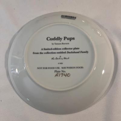 Danbury Mint Daschund Plate Collection (B1-DZ)