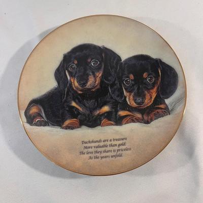 Danbury Mint Daschund Plate Collection (B1-DZ)