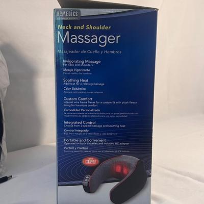 Massage Gun and Sharper Image Neck/Shoulder Massager (B1-DZ)