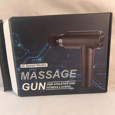 Massage Gun and Sharper Image Neck/Shoulder Massager (B1-DZ)