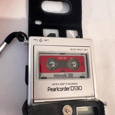 Pearlcorder D130 and Sony Mini Cassette Recorders (B1-DZ)