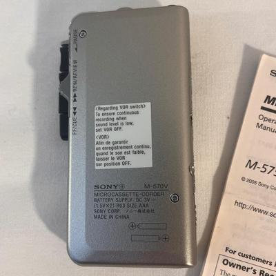 Pearlcorder D130 and Sony Mini Cassette Recorders (B1-DZ)