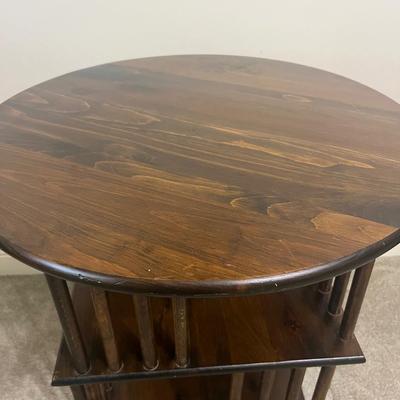 Vintage Revolving Bookcase Table