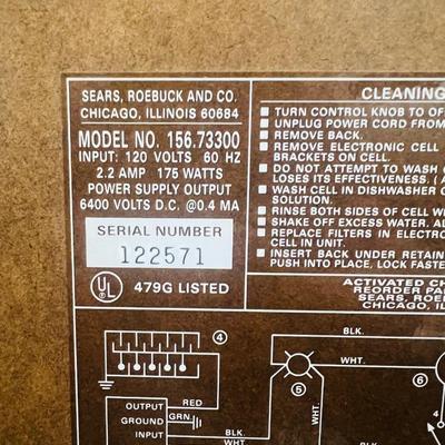 Vintage Sears Roebuck Co Electric Air Cleaner