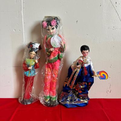 3 ASIAN STYLE DOLLS