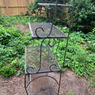 Wrought Iron 3 Tier Garden / Plant Stand