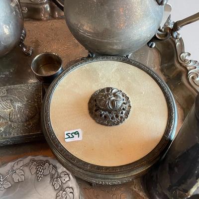 Lot of Vintage Silver Plated Kitchen and Decorative Items