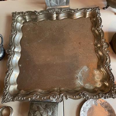 Lot of Vintage Silver Plated Kitchen and Decorative Items