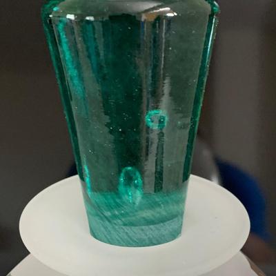 Etched Frosted Glass Seahorse Decanter