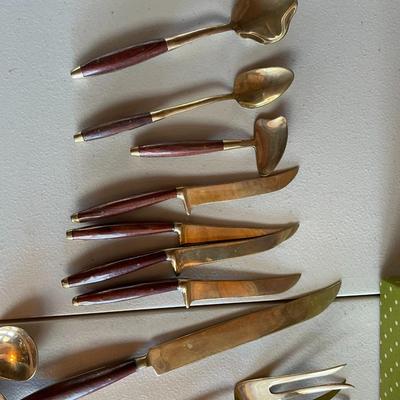 Lot Of Vintage Brassware Flatware