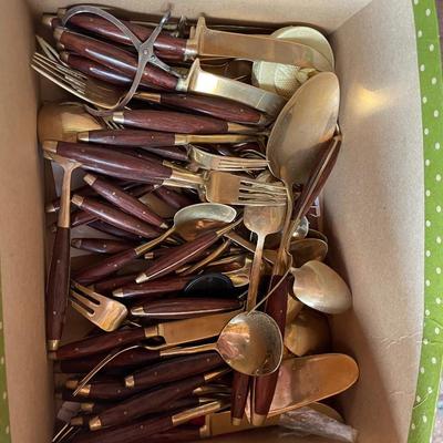 Lot Of Vintage Brassware Flatware