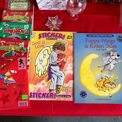 PRINCESS HOUSE TREE TOPPER, CHILDREN'S NEW BOOKS, HOLIDAY COOKBOOK AND GIFT WRAP STORAGE CONTAINER