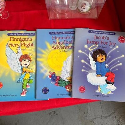 PRINCESS HOUSE TREE TOPPER, CHILDREN'S NEW BOOKS, HOLIDAY COOKBOOK AND GIFT WRAP STORAGE CONTAINER