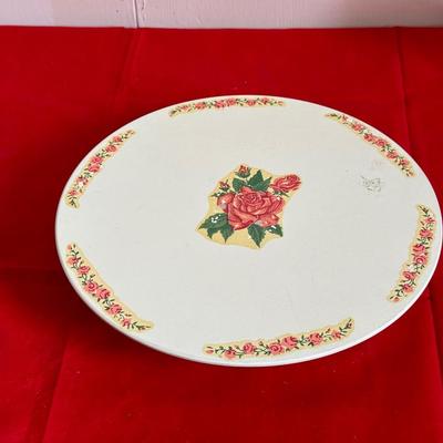 HAPPY BIRTHDAY ROTATING PLATE, ANTIQUE GLASS LAMP, SHIRLEY TEMPLE CUP AND MORE