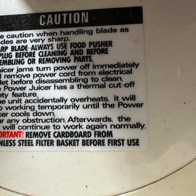 JACK LALANNE'S POWER JUICER AND T-FAL DEEP FRYER