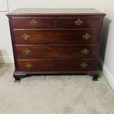 Vintage Solid Wood 5 Drawer Dresser