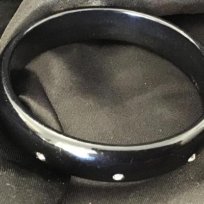 Black Plastic Type Bracelet