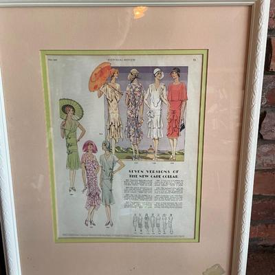 Vintage Frames Fashion Article and Signed "Merchant Of Venice" Prints