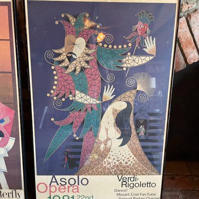 Two are Framed Opera Posters