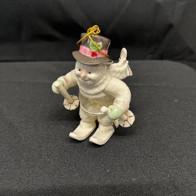 Snowman Ski Ornament