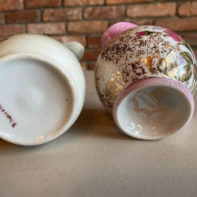 Vintage Pottery Creamers and Sugar Bowl
