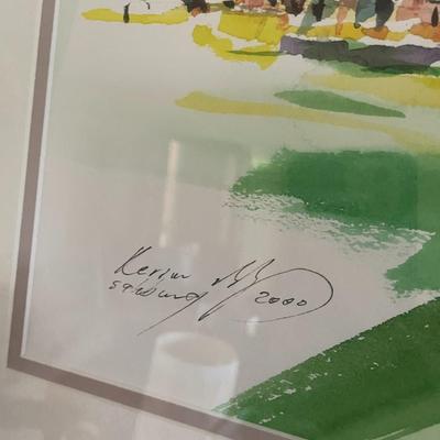 Vintage Watercolor Framed Art