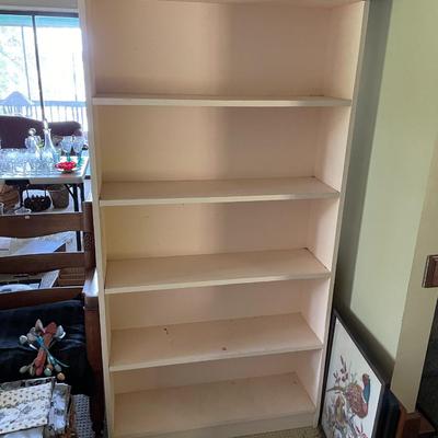 Vintage White Book Shelf