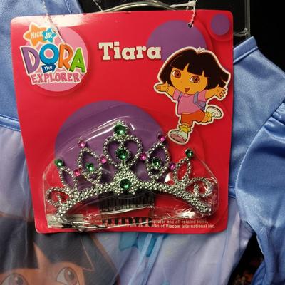 DORA THE EXPLORER NEW COSTUME WITH TIARA AND PJ TOP PLUS SESAME STREET 2 PC PAJAMAS