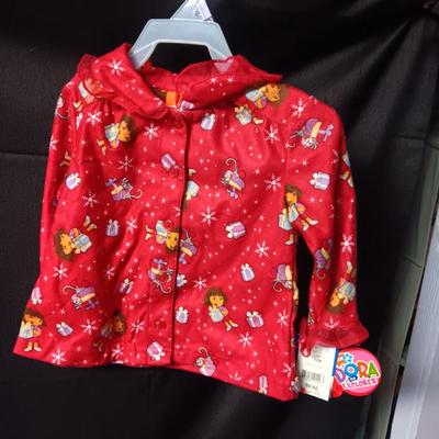 DORA THE EXPLORER NEW COSTUME WITH TIARA AND PJ TOP PLUS SESAME STREET 2 PC PAJAMAS