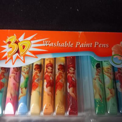 NEW DISNEY FAIRIES 28 PC WASHABLE PAINT PENS